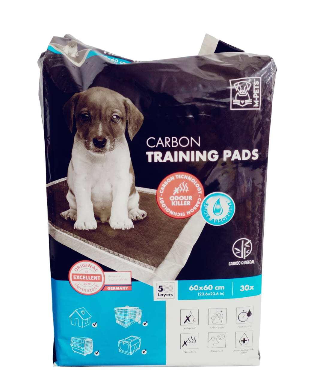 M-Pets Carbon Training Pads - 60 x 60 cm