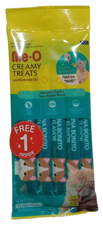 Meo Creamy Treats (Pack Of 4+1 Free Inside)