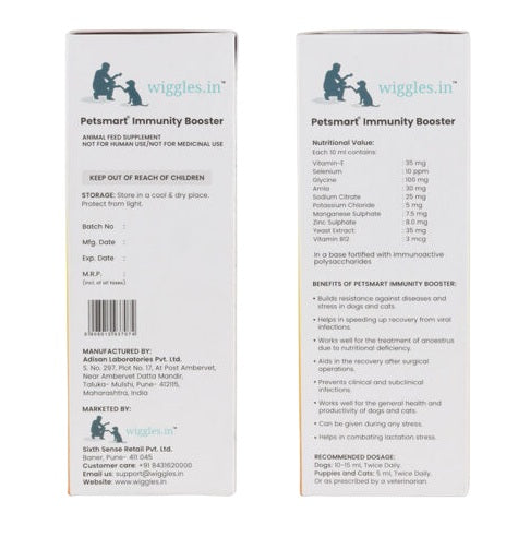 Wiggles Petsmart Immunity Booster – An Immunity Tonic for Dogs & Cats