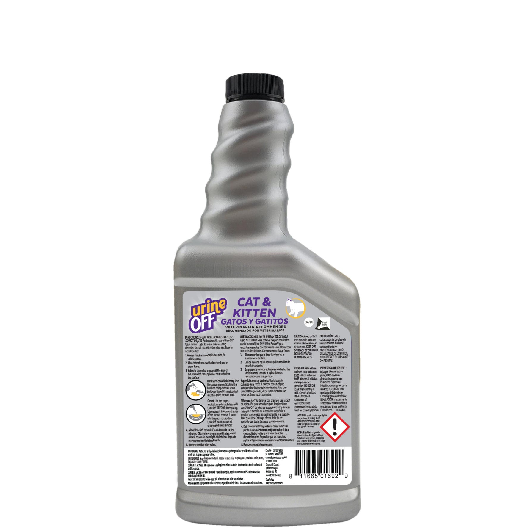 Urine Off - Odour & Stain Remover Spray for Cat & Kitten
