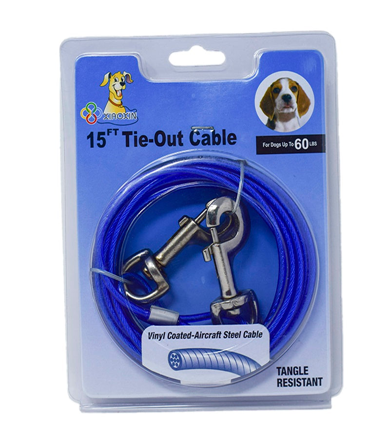 Smarty Pet Tie-Out Cable for Dogs - 15 Feet