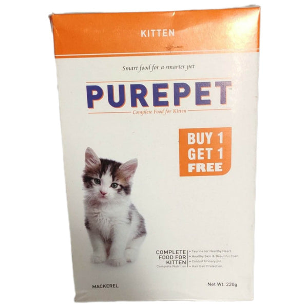 Purepet Mackerel Kitten Dry Food Buy 1 Get 1 Free ShakeHands Purepet Mackerel Kitten Dry Food Buy 1 Get 1 Free ShakeHands