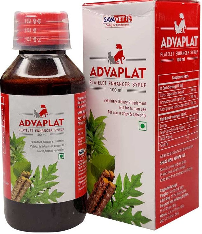 SavaVet Advaplat Platelet Enhancer Syrup for Dogs & Cats
