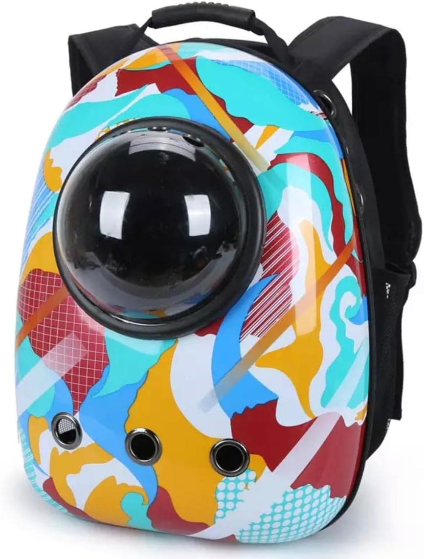 Smarty Pet Astronaut Printed Bag With Window (Multi-Print)
