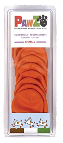 Pawz Waterproof Dog Boots - Extra Small - Orange