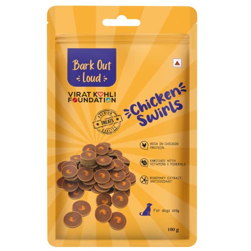Vivaldis Bark Out Loud Chicken Swirls Treats For Dogs