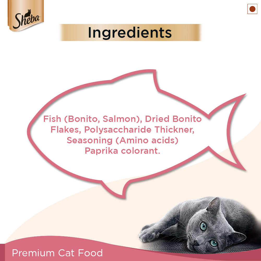 Sheba Skipjack and Salmon Cat Pouch