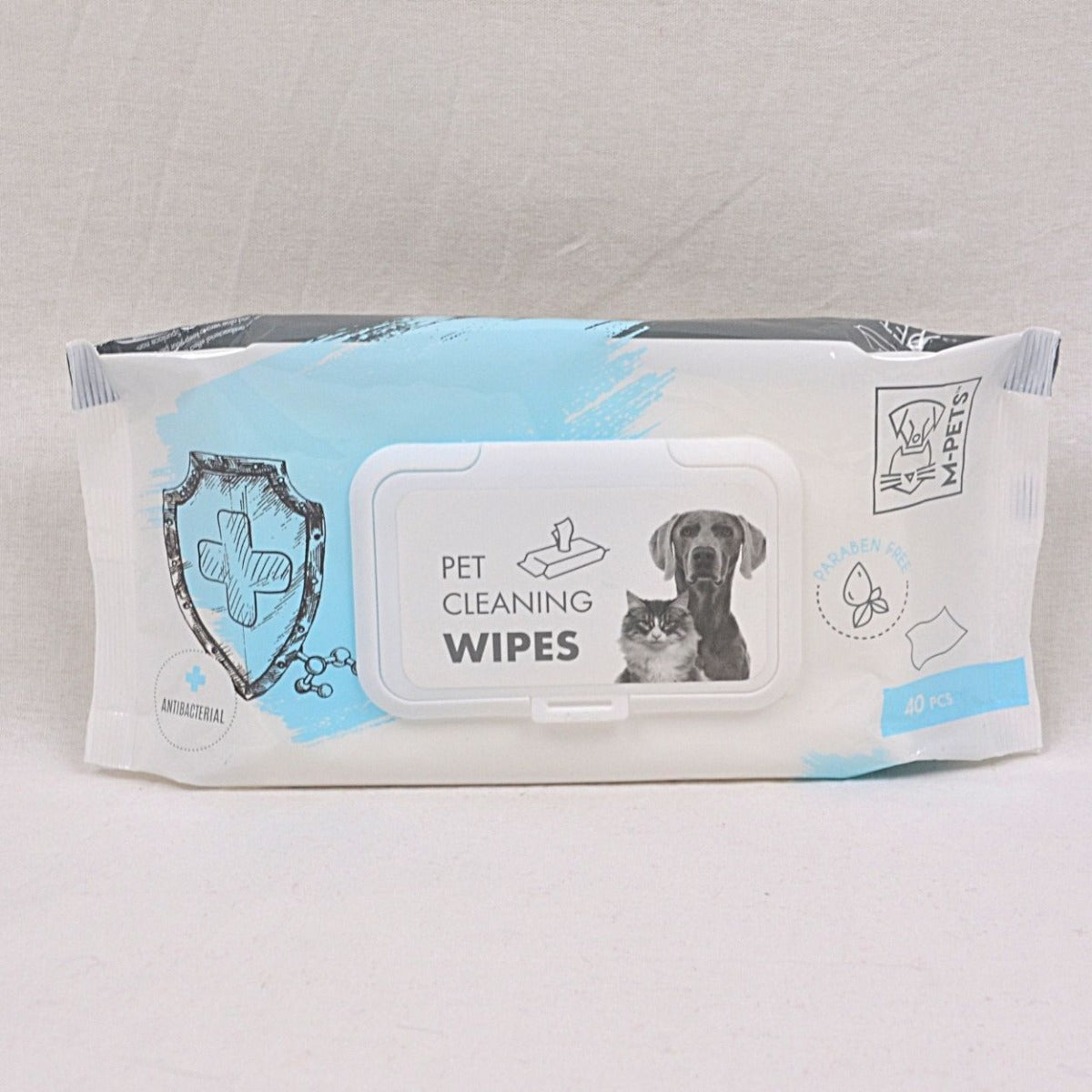 M-Pets Cleaning Wipes Antibacterial 15 X 20 cm