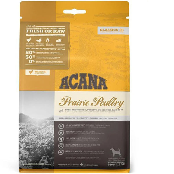 Acana prairie clearance poultry dog