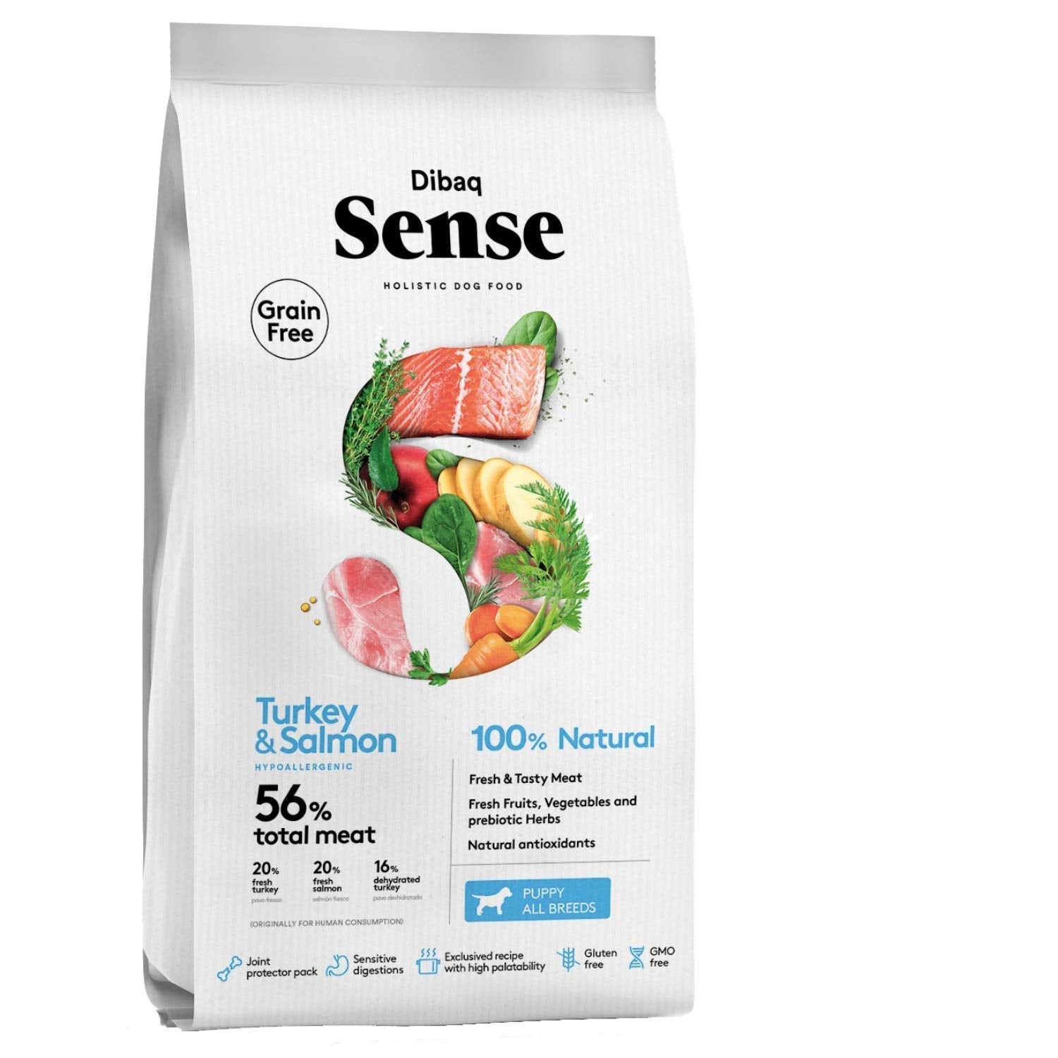 Dibaq Sense Grain Free Turkey & Salmon Puppy Dry Food