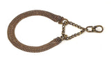 Kennel Brass Triple Semi Collar Chain