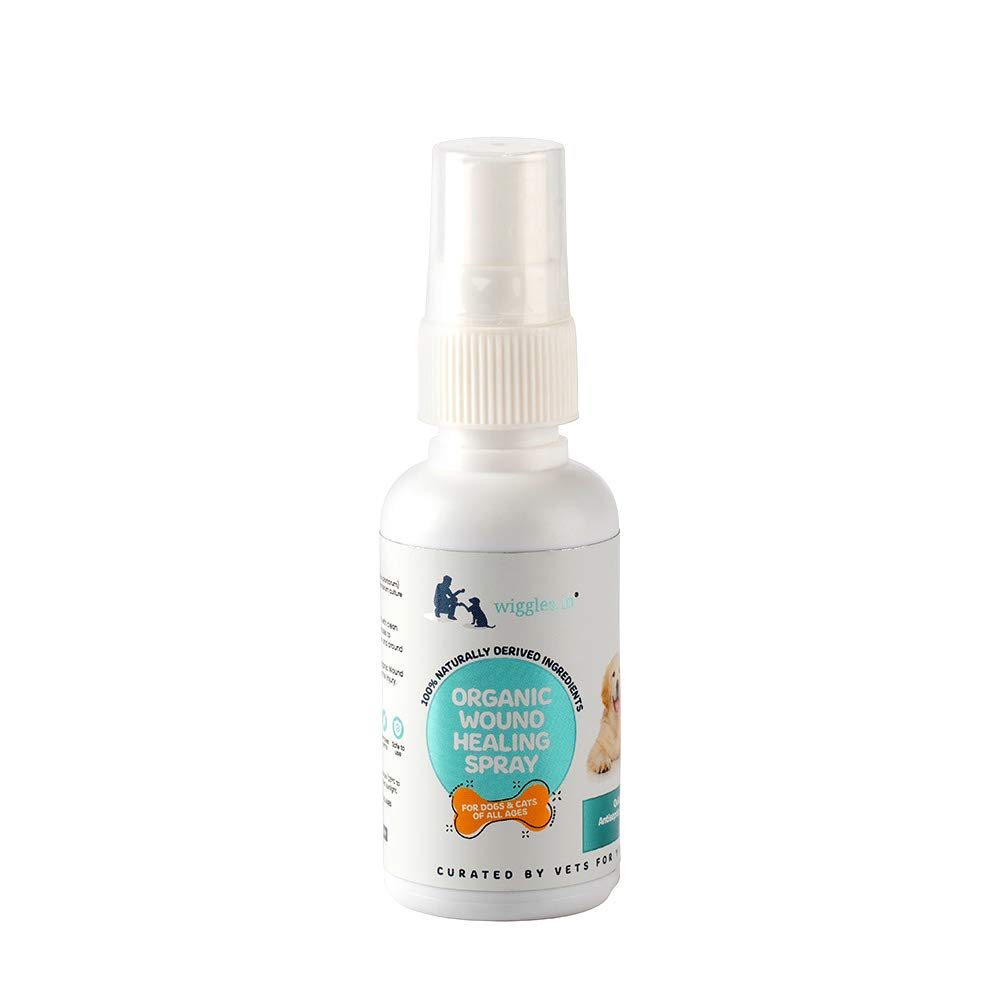 Wiggles Organic Wound Healing Spray For Dogs & Cats
