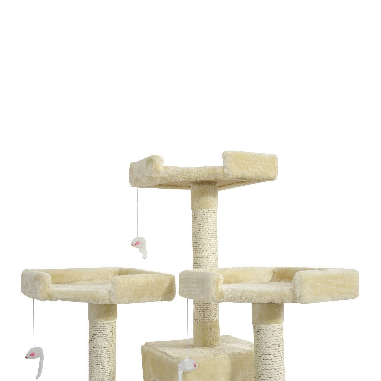 Pets Empire Cat Tree With Multi-Level & Condo Scratching Post