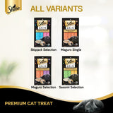 Sheba : Melty Skipjack Selection Creamy Cat Treat – Katsuo & Salmon Flavors