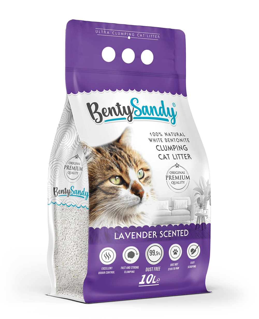Benty Sandy Clumping Cat Litter – Lavender Scent