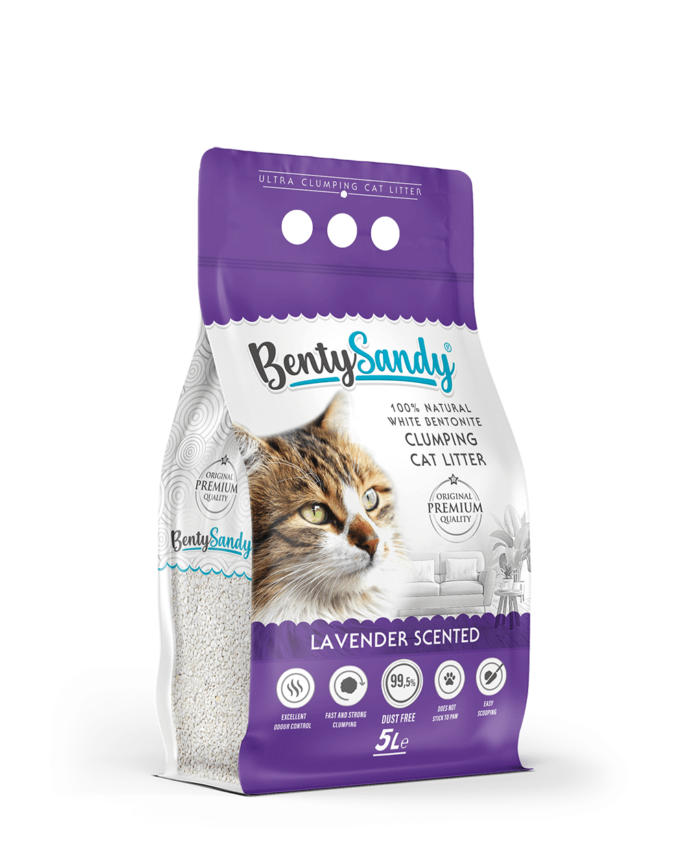 Benty Sandy Clumping Cat Litter – Lavender Scent