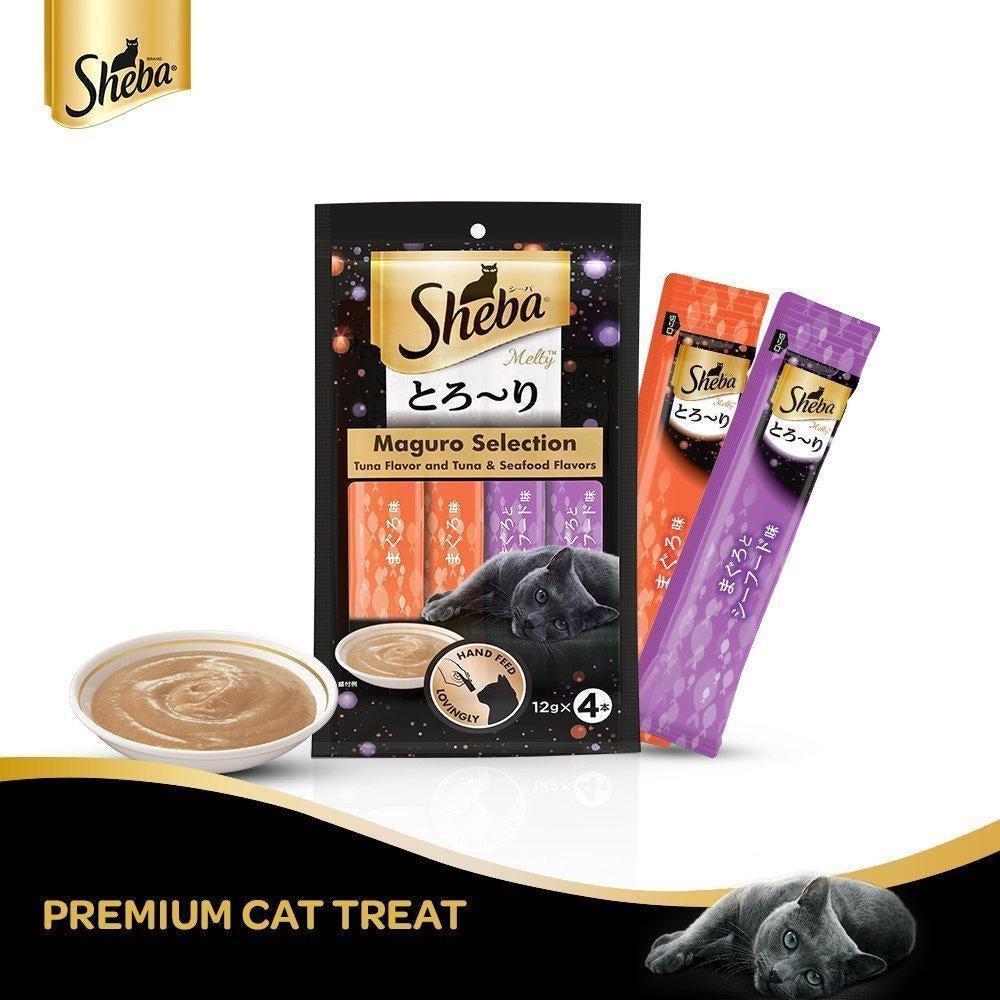 Sheba : Melty Maguro Selection Creamy Cat Treat – Tuna & Prawn Flavors