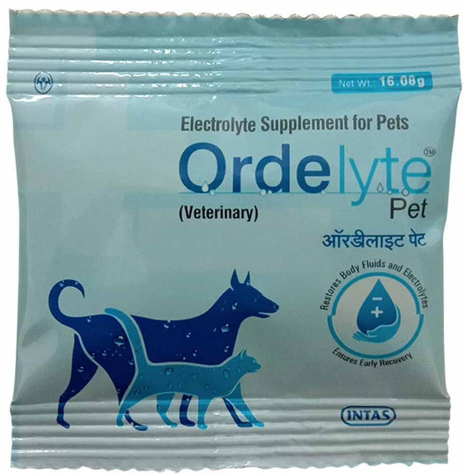 Intas Ordelyte Pet Electrolyte Powder For Dogs & Cats