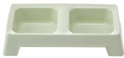 Pets Empire Double Diner Plastic Bowl For Dogs & Cats