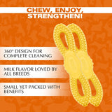 Basil Calcium Milk 360° Dental Chews for Dogs & Puppies