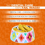 Basil Calcium Milk 360° Dental Chews for Dogs & Puppies