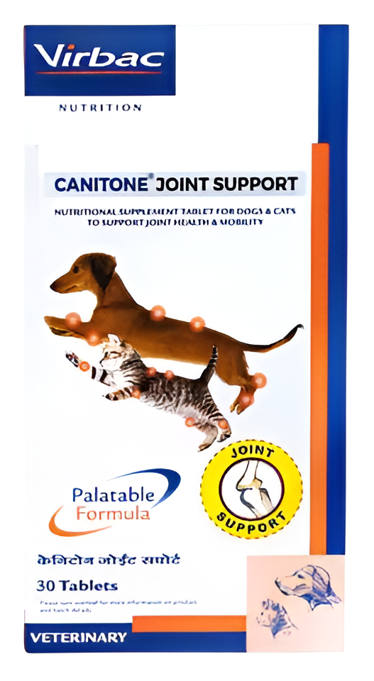Virbac : Canitone Joint Support Tablets for Dogs & Cats – 30 Tablets