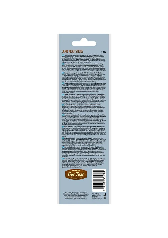 Cat Fest : Farm Fresh Lamb Meat Sticks Natural Cat Treats