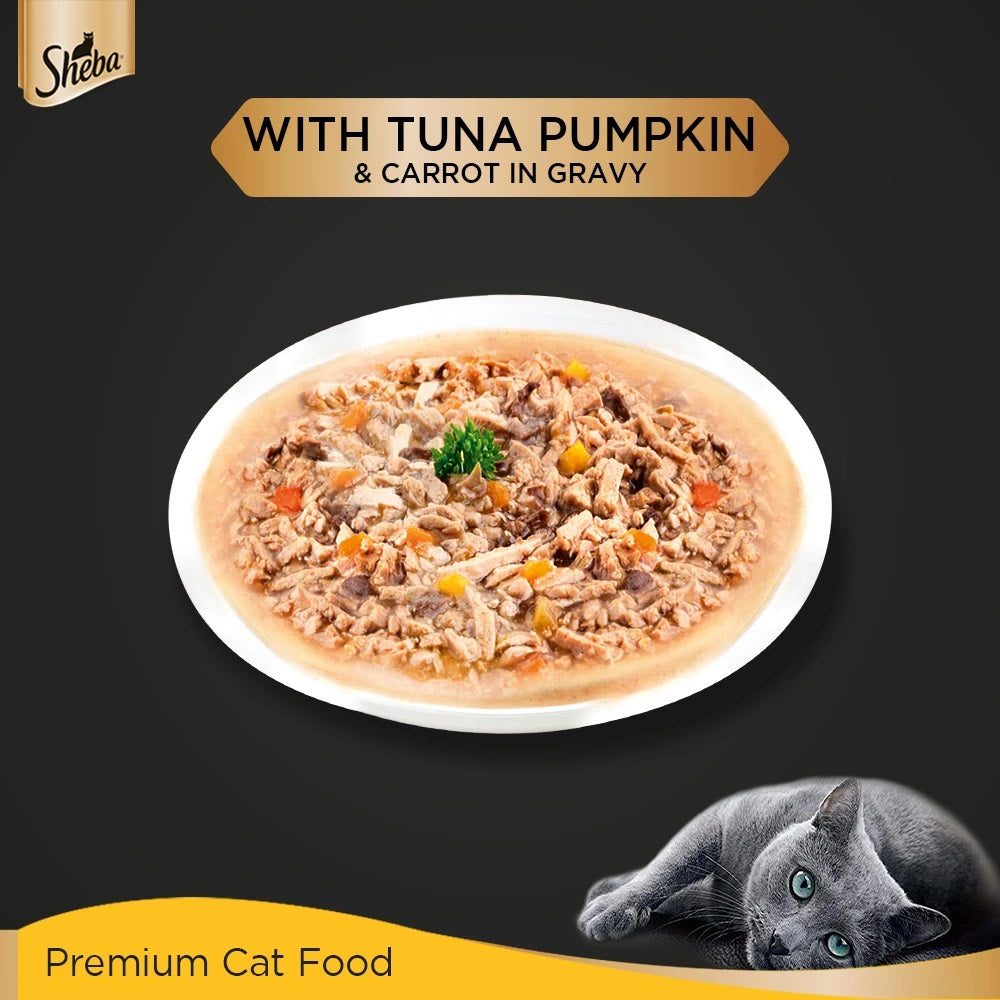 Sheba With Tuna Pumpkin & Carrot In Gravy - (Pouch)