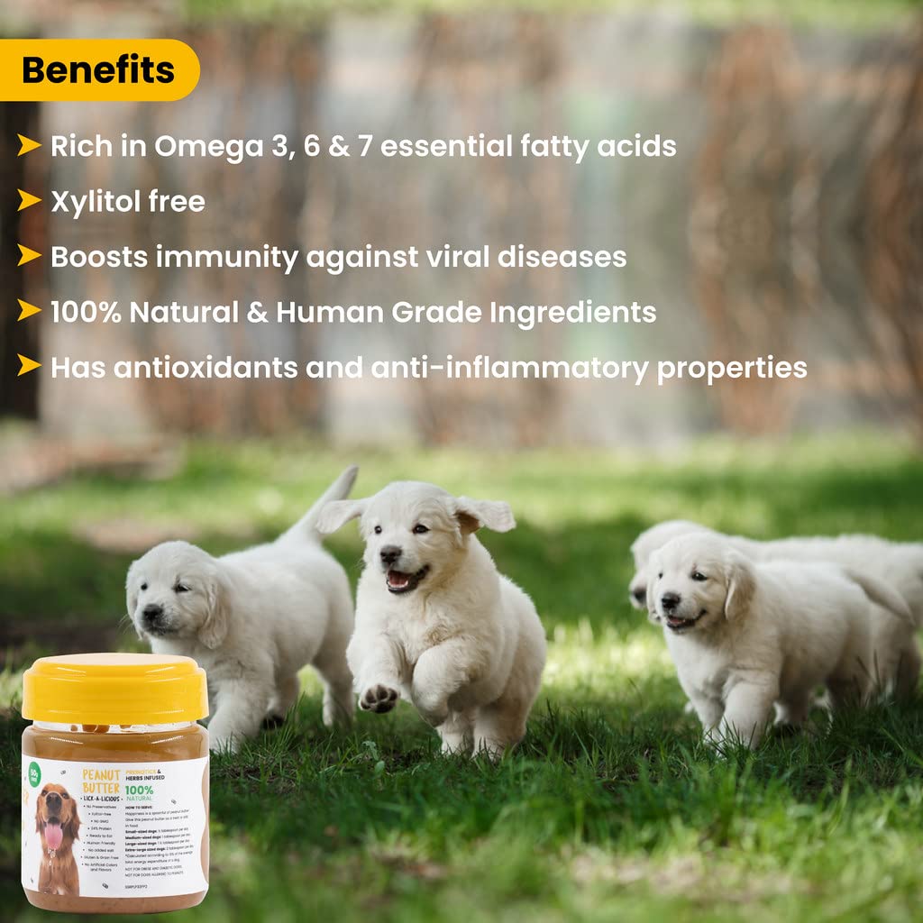 Wiggles : Lick-A-Licious Peanut Butter for Dogs (Jar)