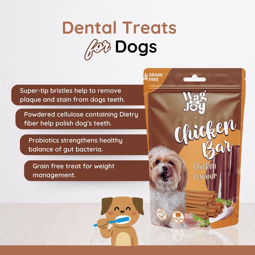Wag In Joy: Grain Free Chicken Bar Soft Daily Dog Treats