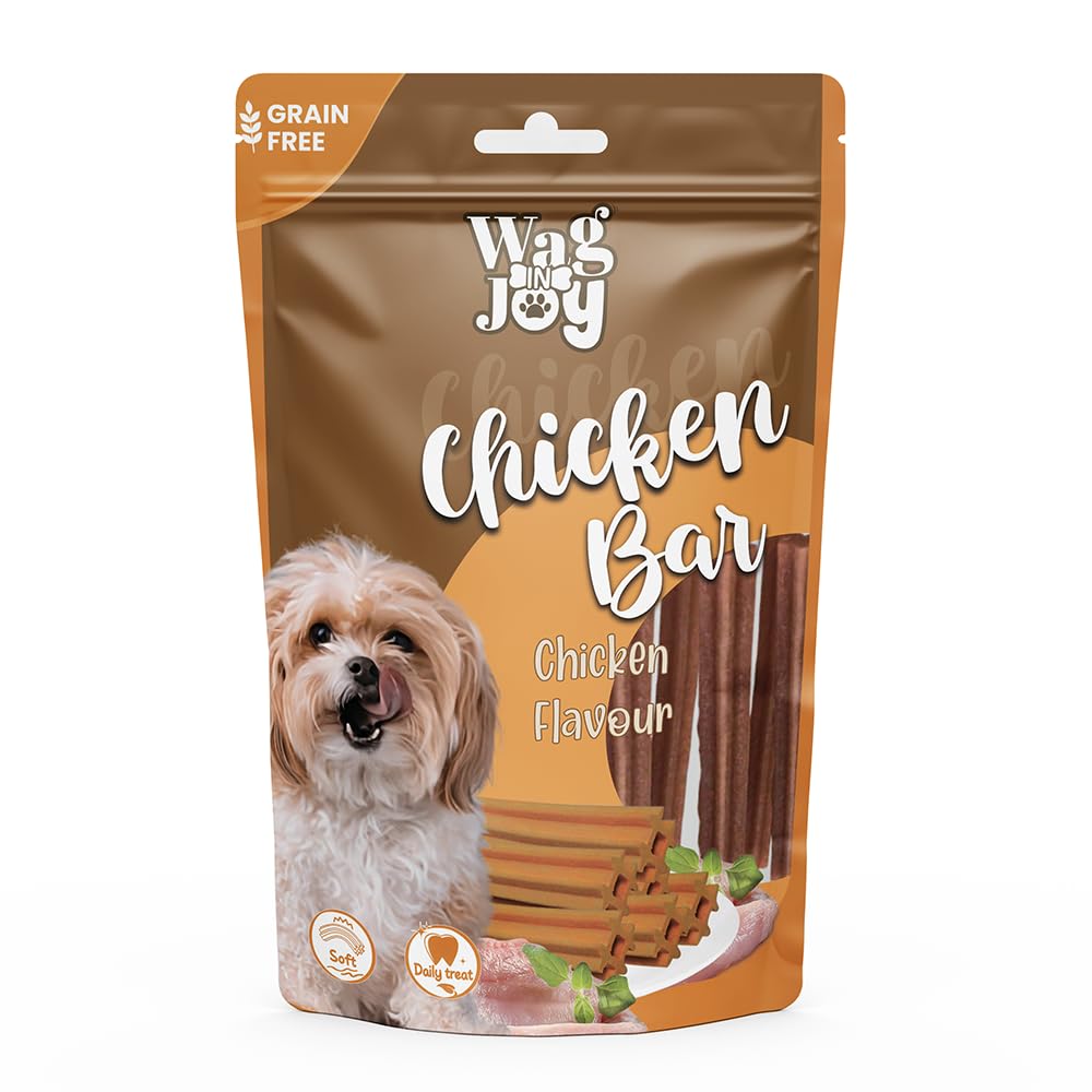 Wag In Joy: Grain Free Chicken Bar Soft Daily Dog Treats