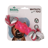 Basil Wagtastic Toy With Pure Cotton Rope - Pink