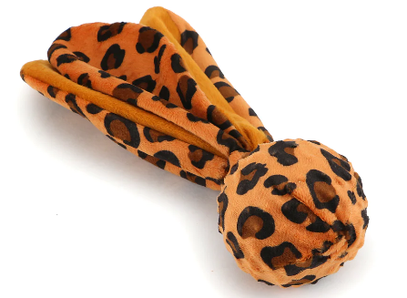 Basil Soft Plush With TPR Squeaky Spike Ball For Dog