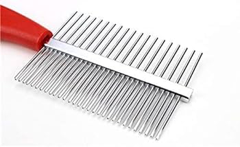 Smarty Pet Plastic Handle Double Side Comb With Paw Symbols (Color May Vary)