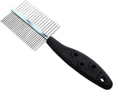 Smarty Pet Plastic Handle Double Side Comb With Paw Symbols (Color May Vary)