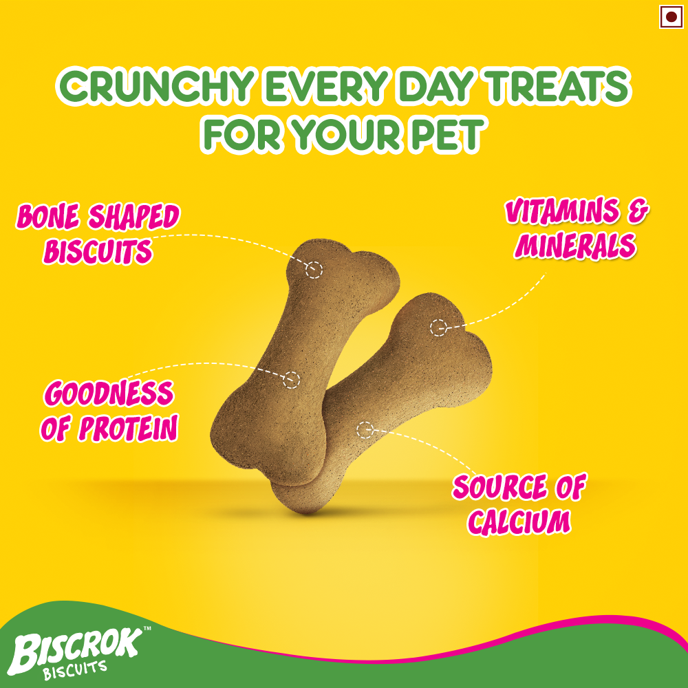 Pedigree : Biscrok Dog Biscuits – Milk & Chicken Flavour (Family Pack)