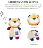 Gigwi Suppa Puppa Lion Squeaker/Crinkle Inside
