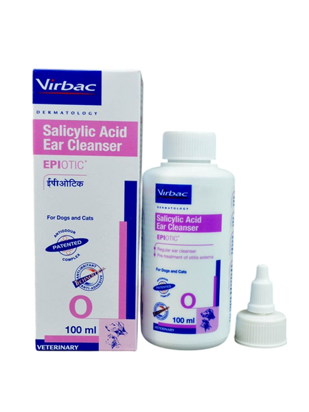 Virbac: Epiotic – Salicylic Acid Ear Cleanser for Dogs Cats
