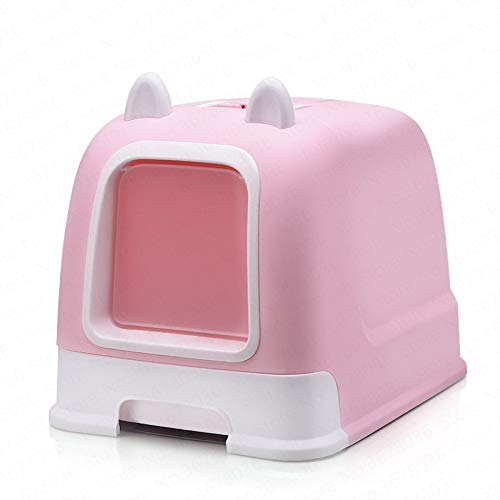 Pets Empire Enclosed Cat Litter Box with Lid & Handle