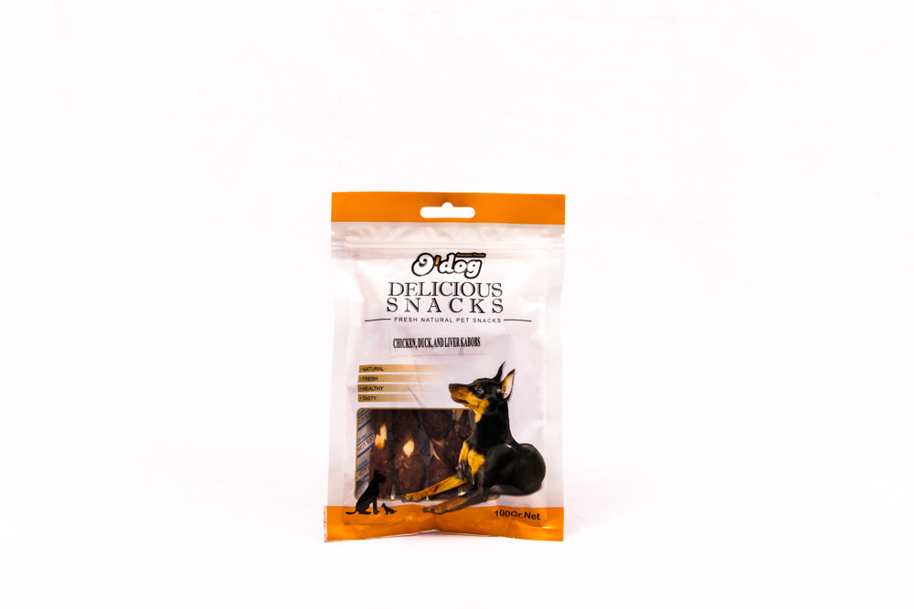 O'Dog Chicken, Duck & Liver Kabobs For Dogs
