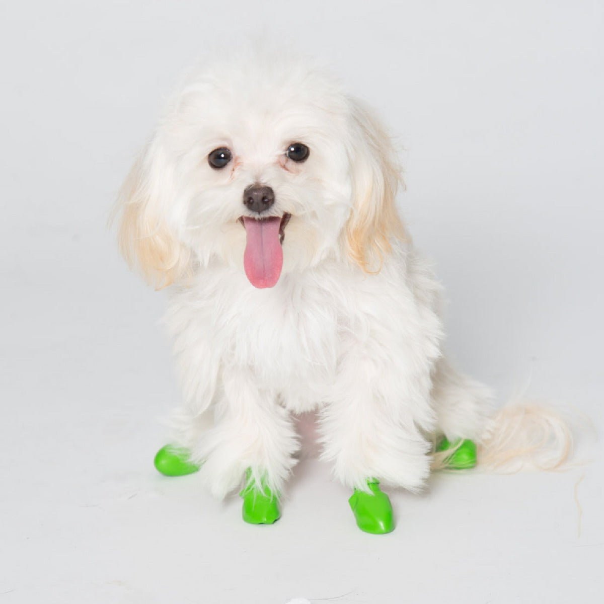 Pawz Rubber Dog Boots - Tiny - Green