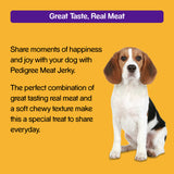 Pedigree Meat Jerky Flat Strip Roasted Lamb Flavor