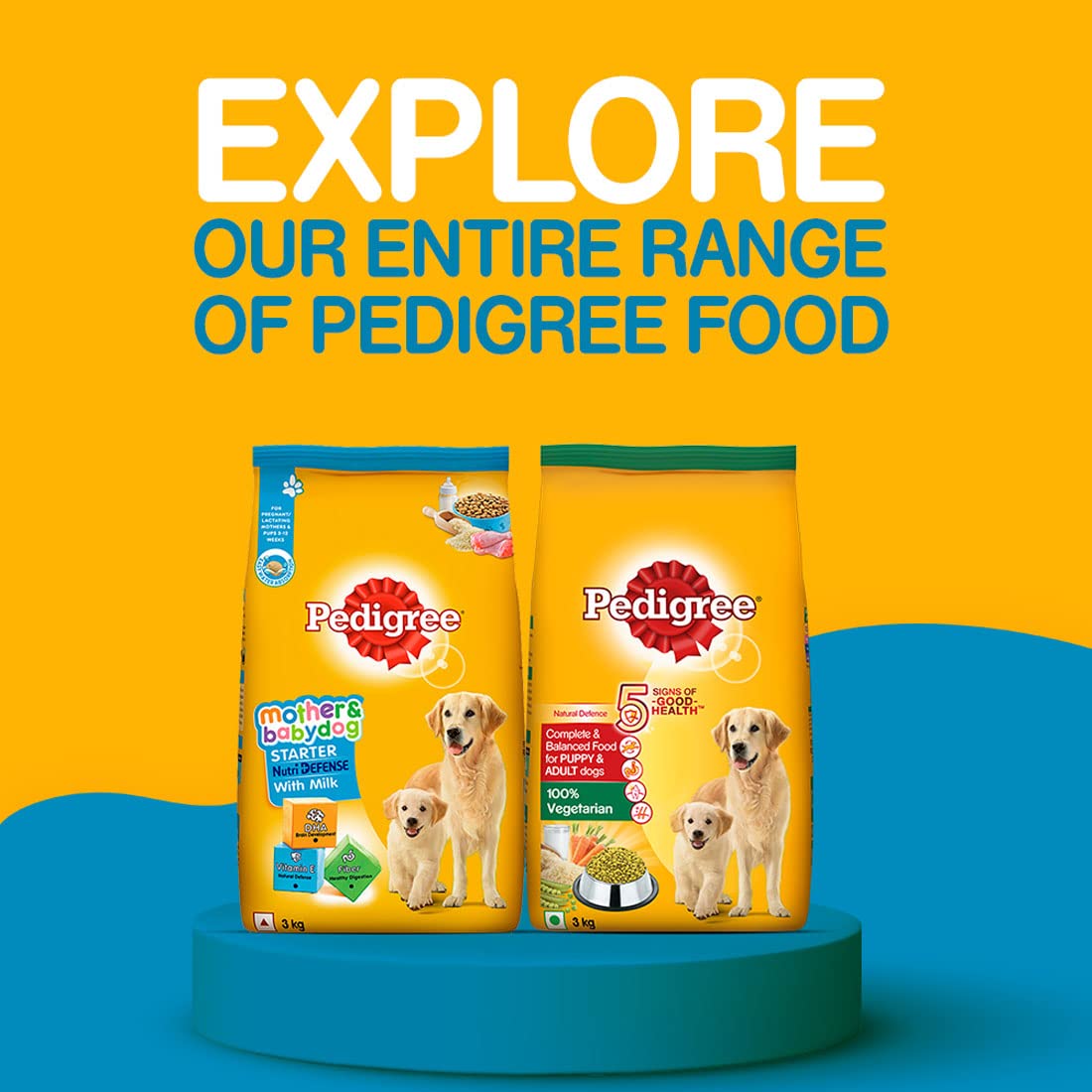 Pedigree Adult & Puppy 100% Vegetarian Dog Dry Food