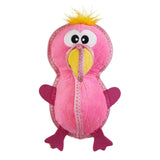 Outward Hound Xtreme Seamz Flamingo Squeaky Durable Dog Toy - Pink