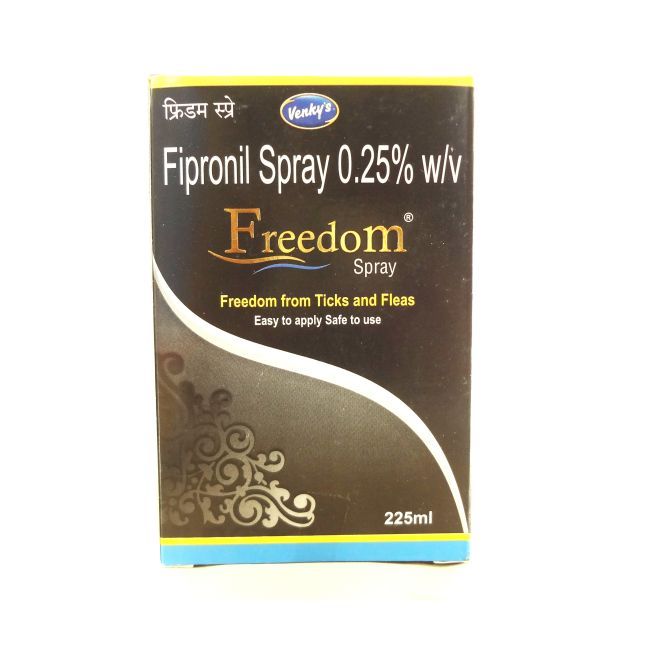 Venky's Freedom Fipronil 0.25% Spray for Dogs & Cats – Tick & Flea Control