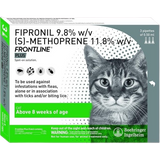 Boehringer Ingelheim: Frontline Plus Spot-On Flea & Tick Treatment for Cats - 3 Pipettes