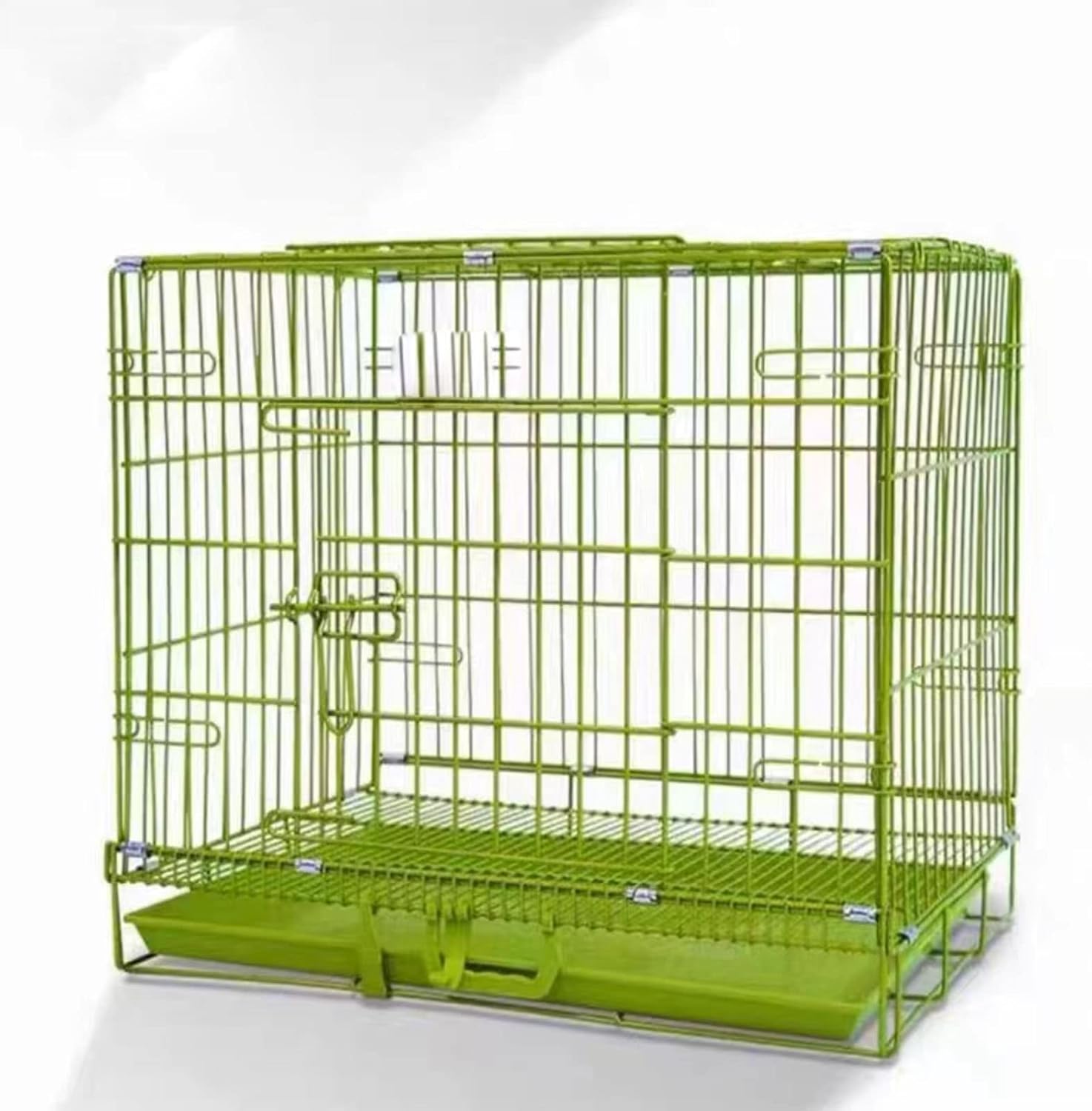 Smarty Pet Premium Metallic Folding Design Dog Crate (Color May Vary)