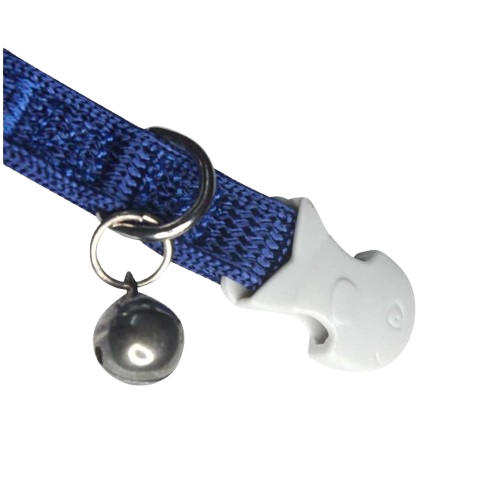 Nunbell Cat Collar With Bell (Size - 10 MM) (colors may vary)