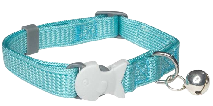 Nunbell Cat Collar With Bell (Size - 10 MM) (colors may vary)