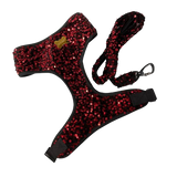 A+a Pets Sequins Harness & Leash Set For Dogs & Cats